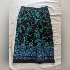 Vintage Briggs New York Paisley Skirt